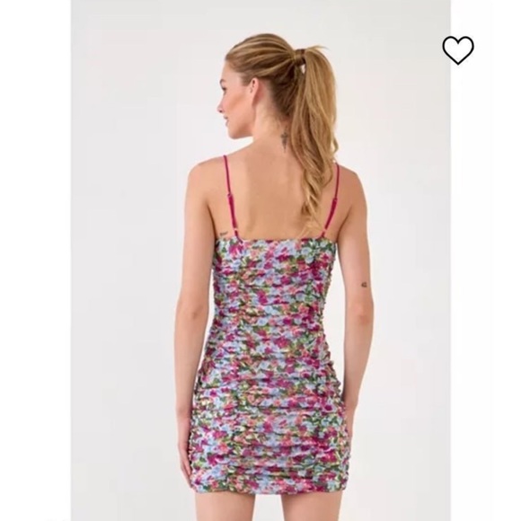 Women’s Endless Rose ruched Mini Dress, XS - Picture 3 of 9
